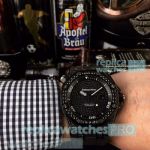 Copy Mens Ice Out Audemars Piguet Royal Oak Offshore Black Diamond Watch